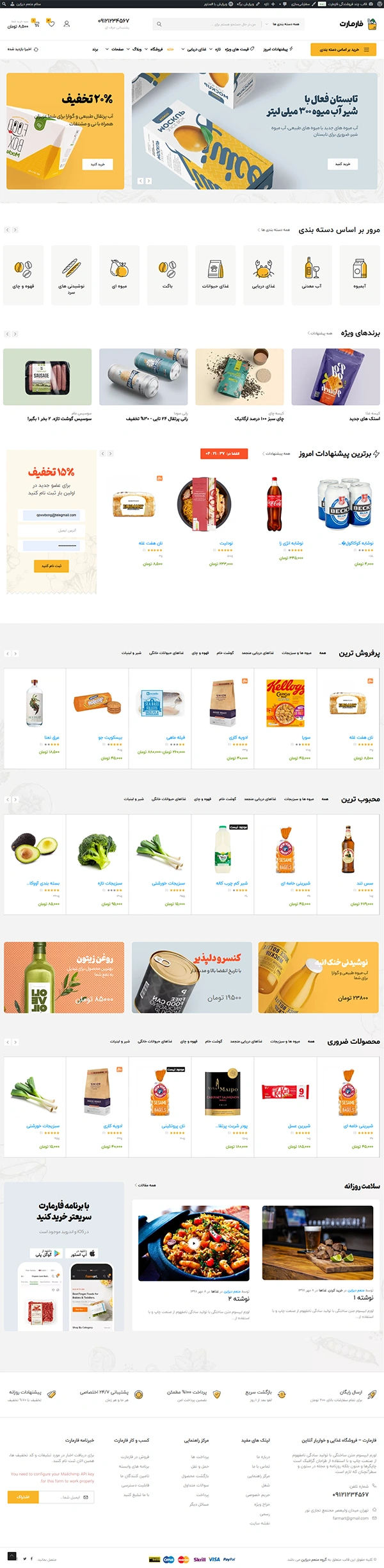 طراحی سایت با دمو فروشگاهی